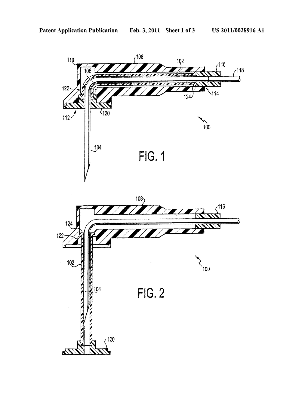 Huber Needle With Safety Tube - diagram, schematic, and image 02