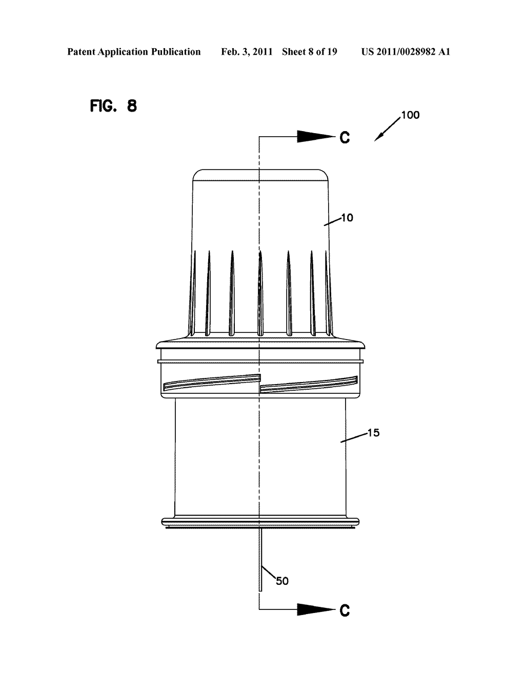 Device for Insertion of a Cannula of an Infusion Device and Method - diagram, schematic, and image 09