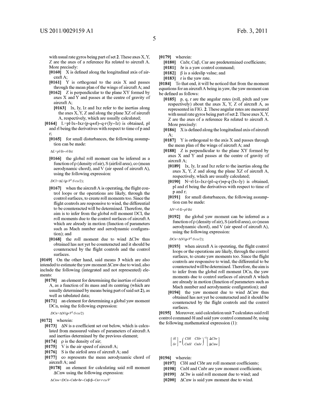 METHOD AND DEVICE FOR REDUCING ON AN AIRCRAFT LATERAL EFFECTS OF A TURBULENCE - diagram, schematic, and image 08