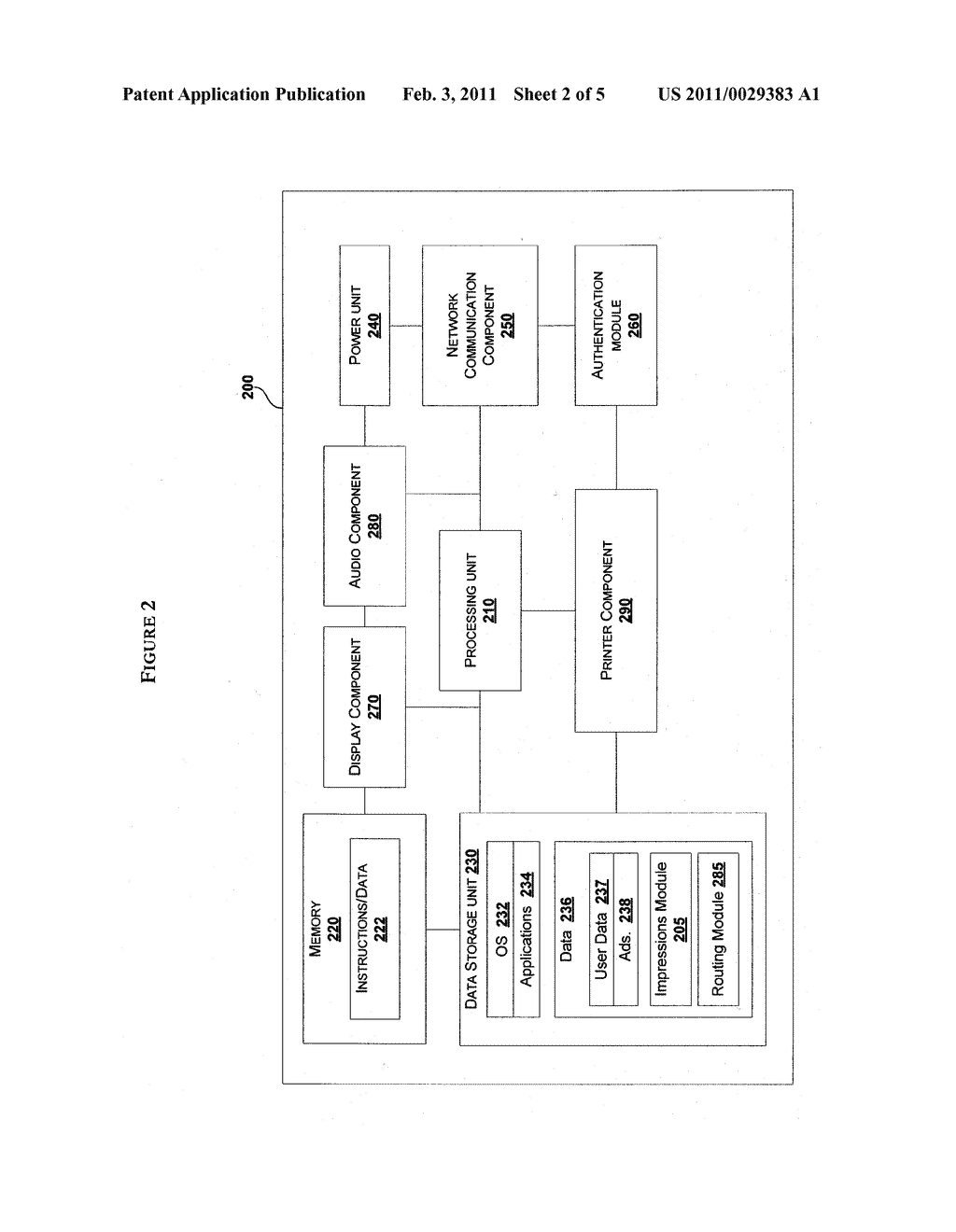SYSTEM AND METHOD FOR PROVIDING ADVERTISING CONTENT VIA AN INTEGRATED HOME BASED DEVICE - diagram, schematic, and image 03