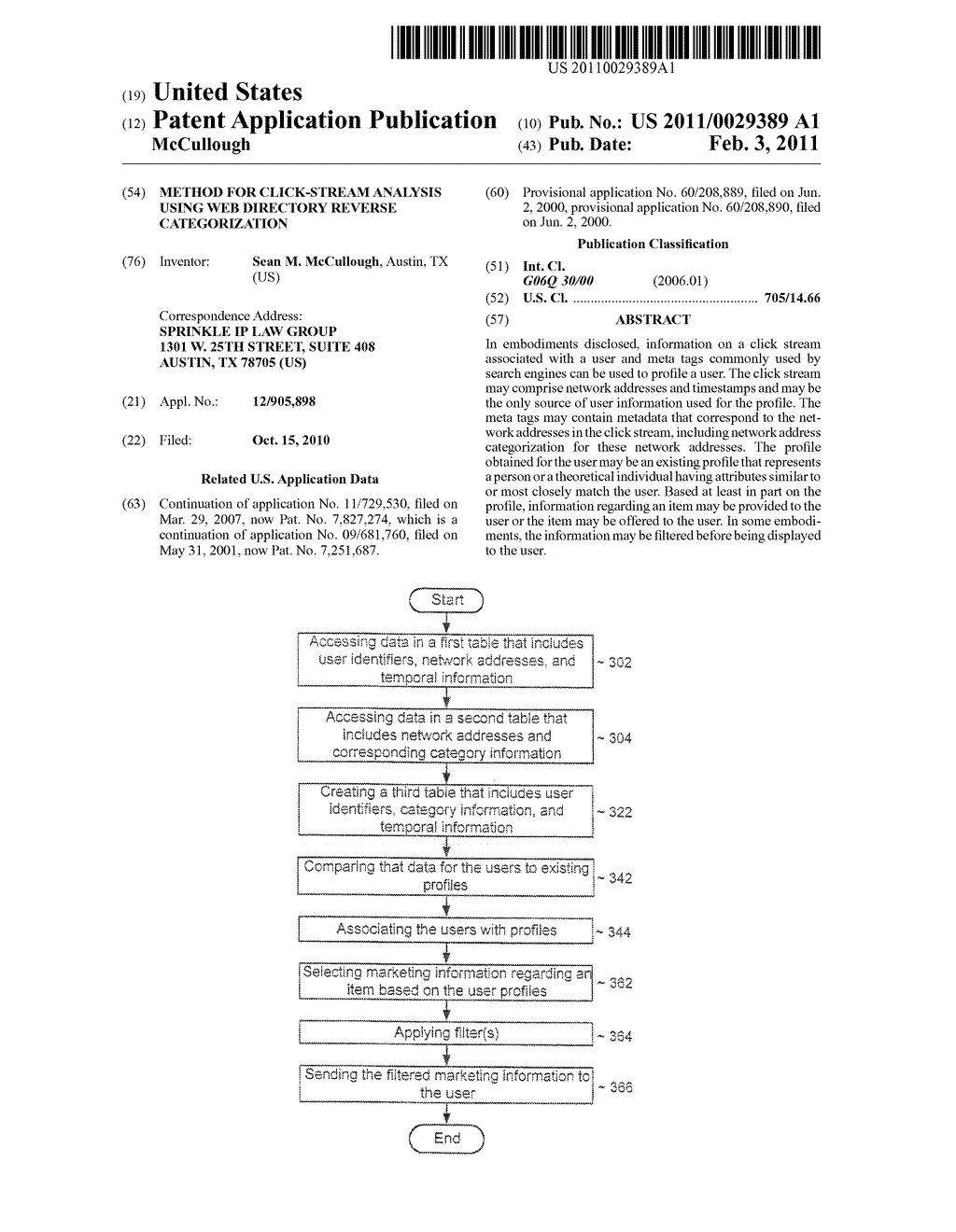 METHOD FOR CLICK-STREAM ANALYSIS USING WEB DIRECTORY REVERSE CATEGORIZATION - diagram, schematic, and image 01