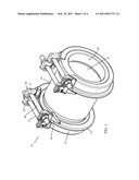 PIPE COUPLING WITH AUXILIARY CLAMP diagram and image