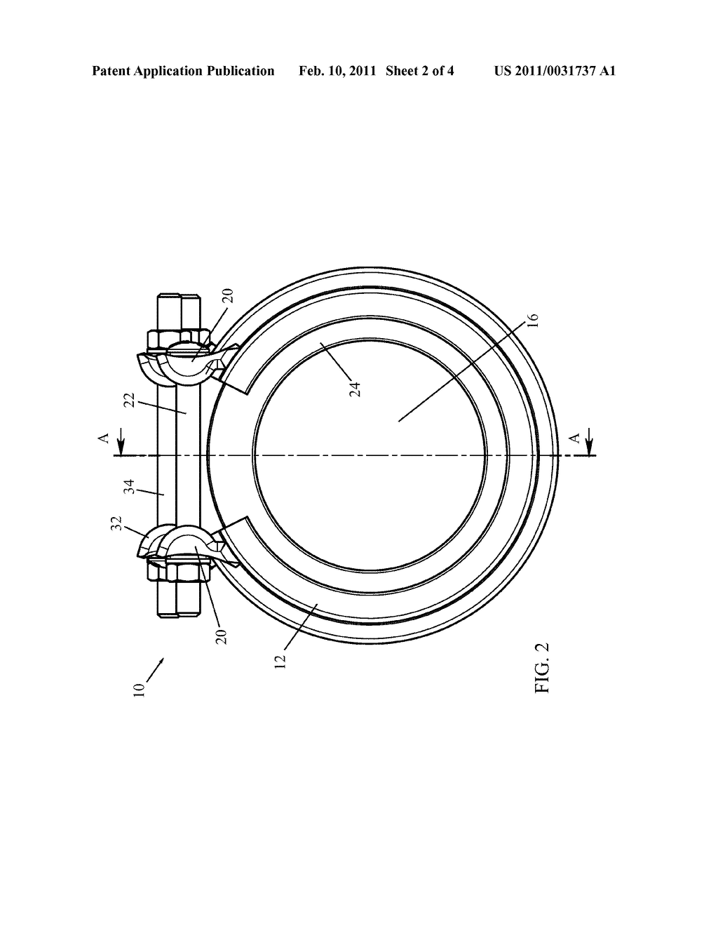 PIPE COUPLING WITH AUXILIARY CLAMP - diagram, schematic, and image 03