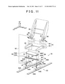 VEHICLE SEAT ARRANGING STRUCTURE diagram and image