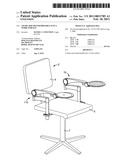 CHAIR ARM TRANSFORMABLE INTO A WORK SURFACE diagram and image