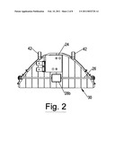 High and low beam headlamp with a pivoting multifaceted reflector diagram and image