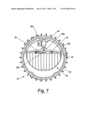 High and low beam headlamp with a pivoting multifaceted reflector diagram and image