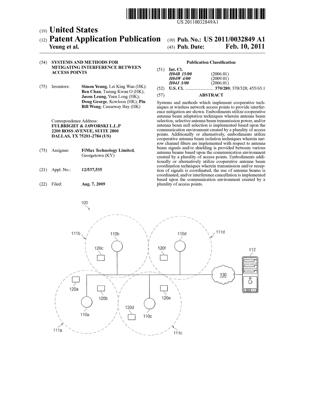SYSTEMS AND METHODS FOR MITIGATING INTERFERENCE BETWEEN ACCESS POINTS - diagram, schematic, and image 01