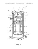 SCROLL COMPRESSOR WITH RADIALLY CONFIGURED MOTOR WINDING diagram and image