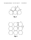 Energy saving honeycomb having enhanced strength diagram and image