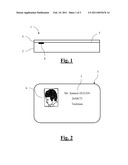 PERSONALISABLE SUPPORT INCLUDING ANTI-FORGERY DEVICE AND FABRICATION PROCESS OF SUCH SUPPORTS diagram and image