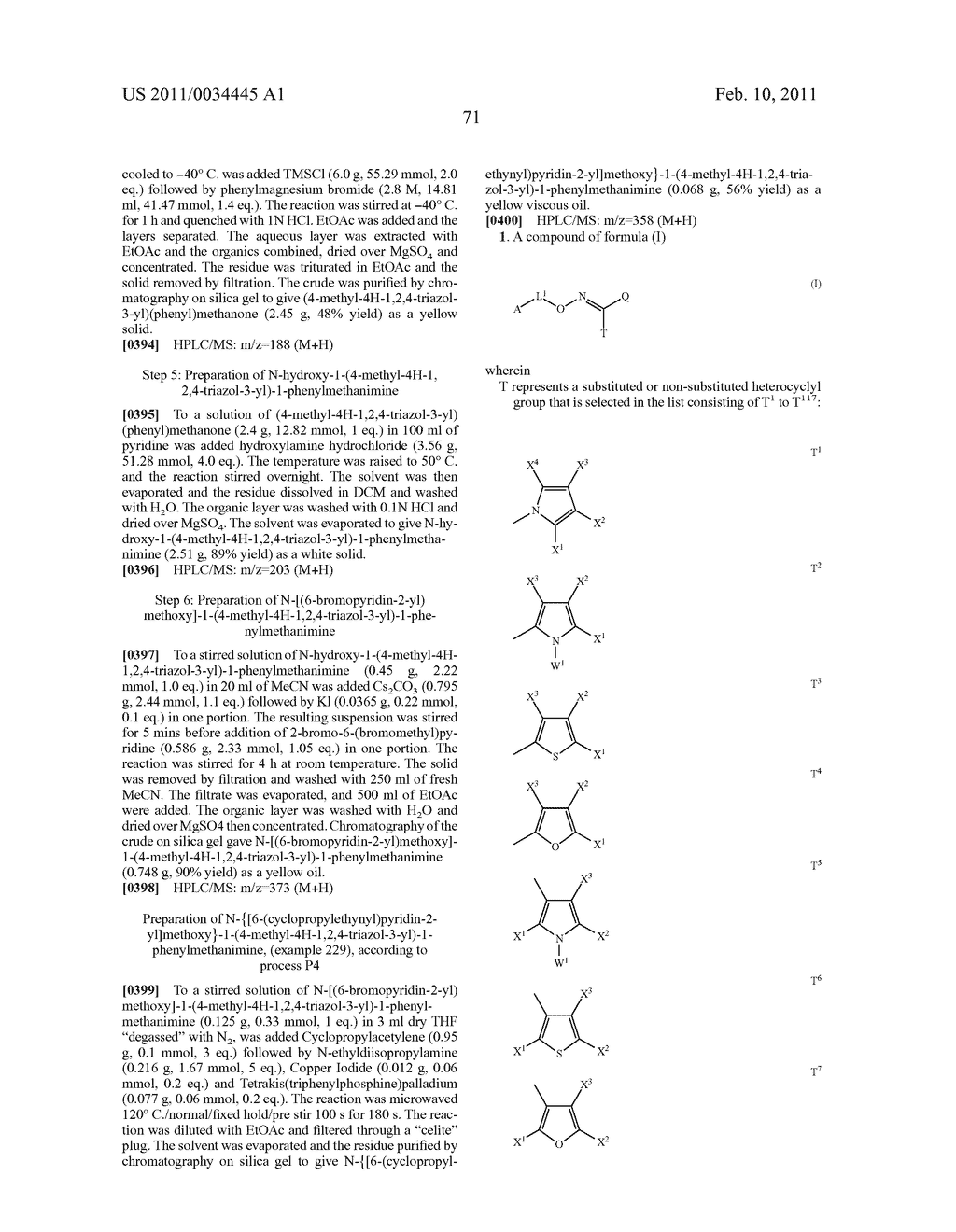 FUNGICIDE HYDROXIMOYL-HETEROCYCLES DERIVATIVES - diagram, schematic, and image 72