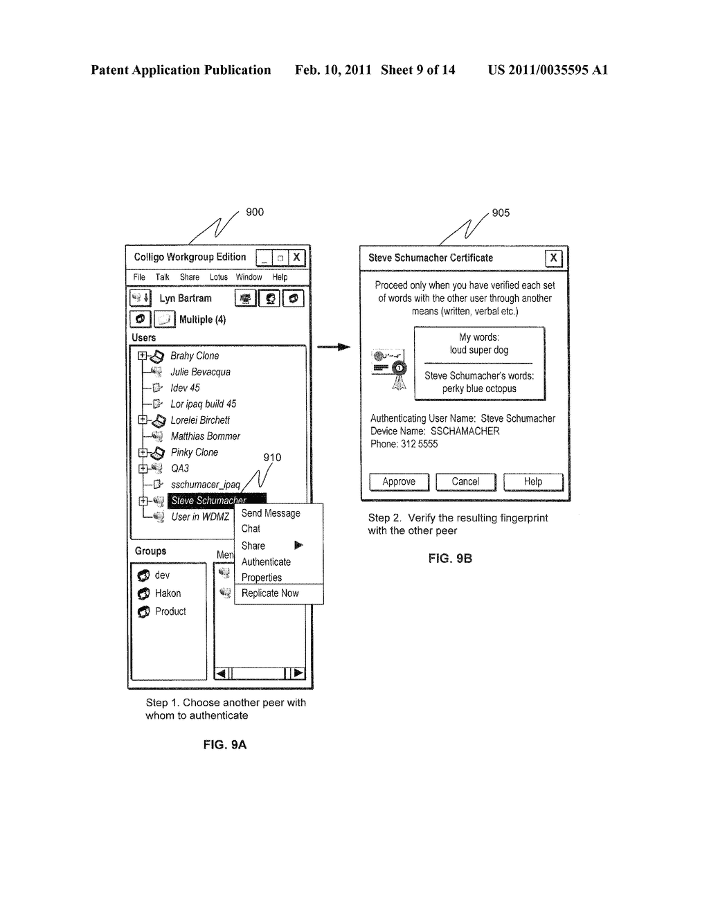 CODEWORD-ENHANCED PEER-TO-PEER AUTHENTICATION - diagram, schematic, and image 10