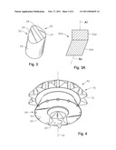 ROLLER CONE DISK WITH SHAPED COMPACTS diagram and image