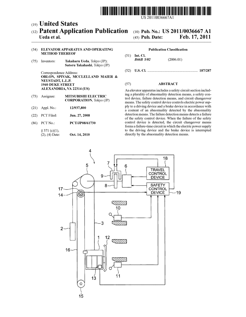 ELEVATOR APPARATUS AND OPERATING METHOD THEREOF - diagram, schematic, and image 01