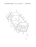 CONTAINER ASSEMBLY HAVING REMOVABLE EXTERIOR SHELF STRUCTURES diagram and image