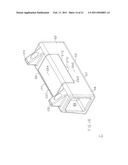 CONTAINER ASSEMBLY HAVING REMOVABLE EXTERIOR SHELF STRUCTURES diagram and image