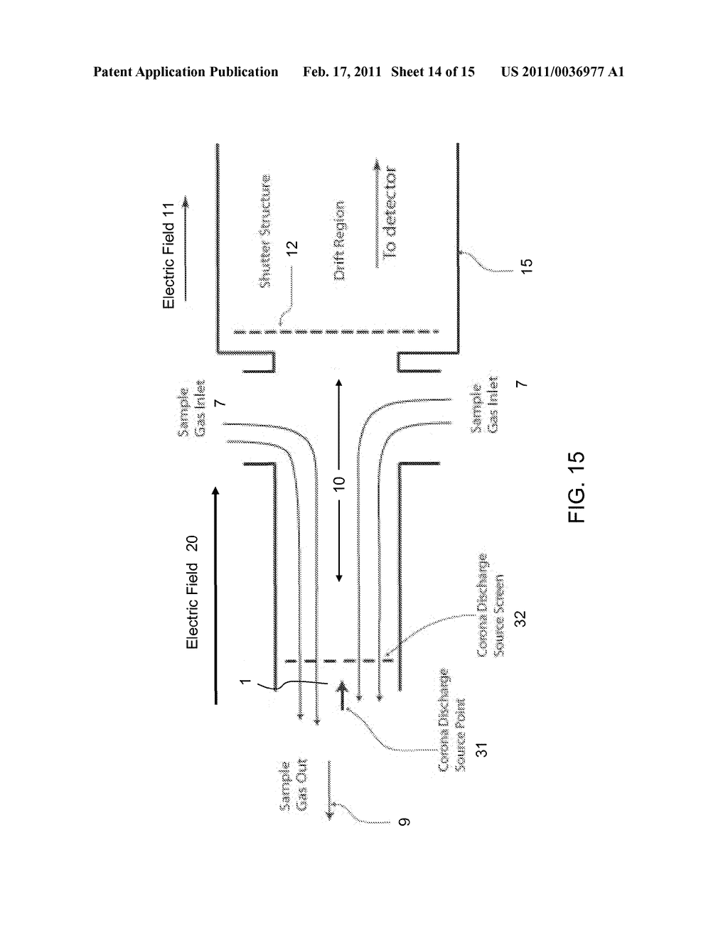 SENSITIVE ION DETECTION DEVICE AND METHOD FOR ANALYSIS OF COMPOUNDS AS VAPORS IN GASES - diagram, schematic, and image 15