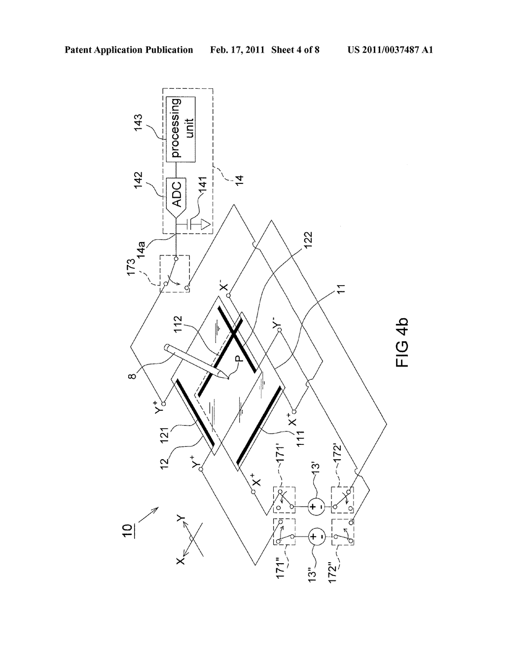 METHOD FOR DETECTING PRESSURE ON TOUCH SENSING ELEMENT AND ELECTRONIC DEVICE USING THE SAME - diagram, schematic, and image 05