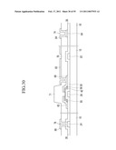 LIQUID CRYSTAL DISPLAY INCLUDING A SPACER ELEMENT AND METHOD FOR FABRICATING THE SAME diagram and image