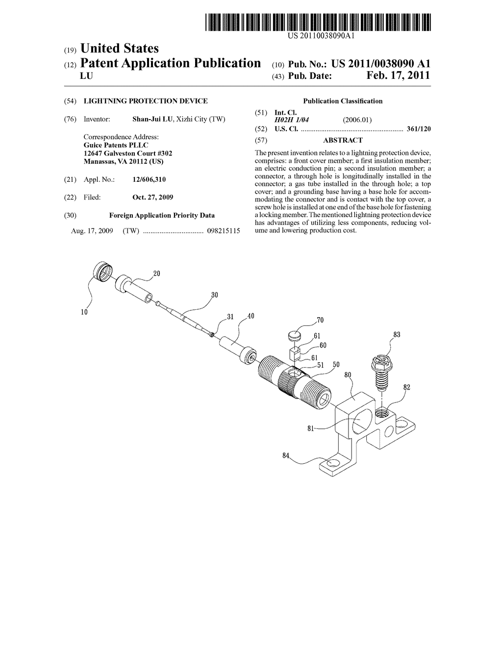 LIGHTNING PROTECTION DEVICE - diagram, schematic, and image 01