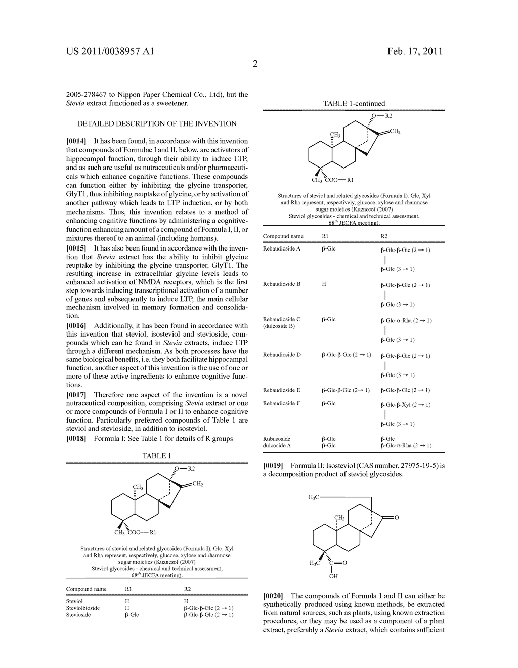 NOVEL NUTRACEUTICAL COMPOSITIONS CONTAINING STEVIA EXTRACT OR STEVIA EXTRACT CONSTITUENTS AND USES THEREOF - diagram, schematic, and image 13