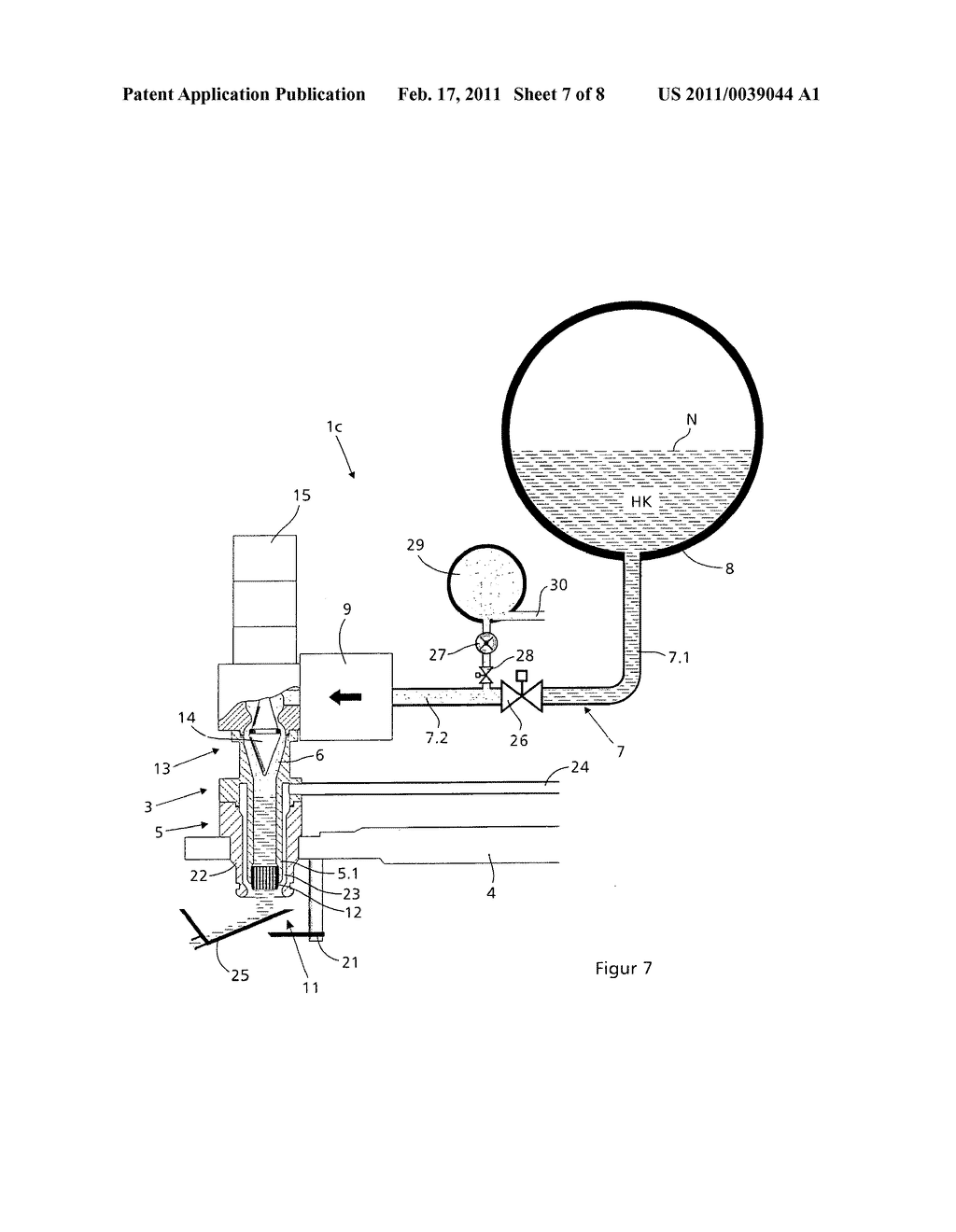 METHOD AND FILLING SYSTEM FOR FILLING BOTTLES OR SIMILAR CONTAINERS WITH A LIQUID FILLING MATERIAL AND FILLING MATERIAL DISPENSED INTO CONTAINERS - diagram, schematic, and image 08