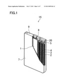 POSITIVE ELECTRODE FOR NONAQUEOUS BATTERY, ELECTRODE GROUP FOR NONAQUEOUS BATTERY AND METHOD FOR PRODUCING THE SAME, AND RECTANGULAR NONAQUEOUS SECONDARY BATTERY AND METHOD FOR PRODUCING THE SAME diagram and image