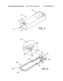 ELECTRICAL CABLE CONNECTOR LATCH MECHANISM diagram and image