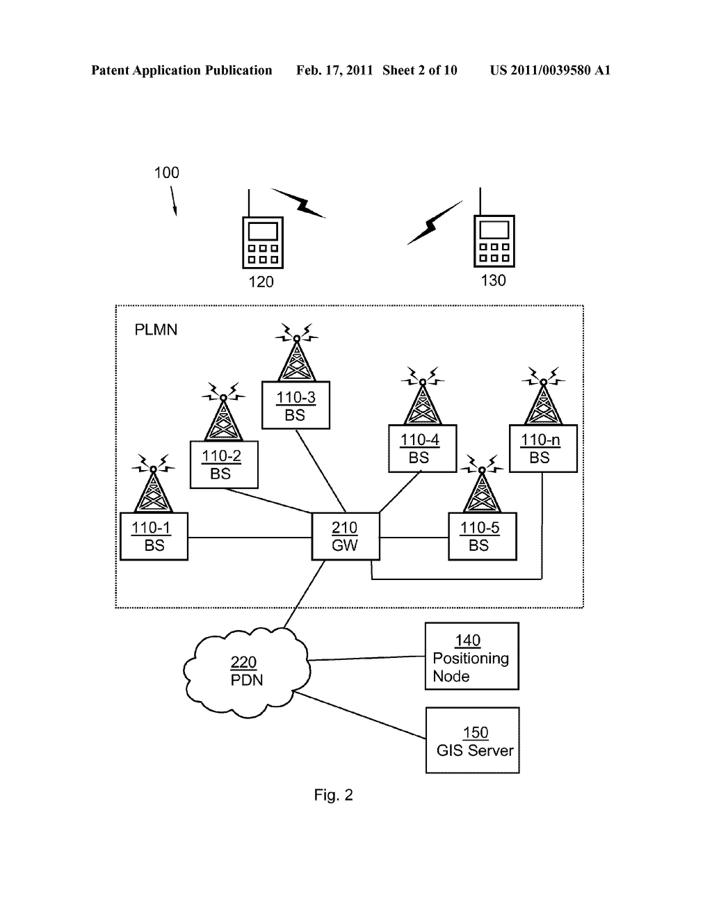 RADIO FINGERPRINT METHOD IN A POSITIONING NODE FOR PROVIDING GEOGRAPHIC REGION DATA - diagram, schematic, and image 03