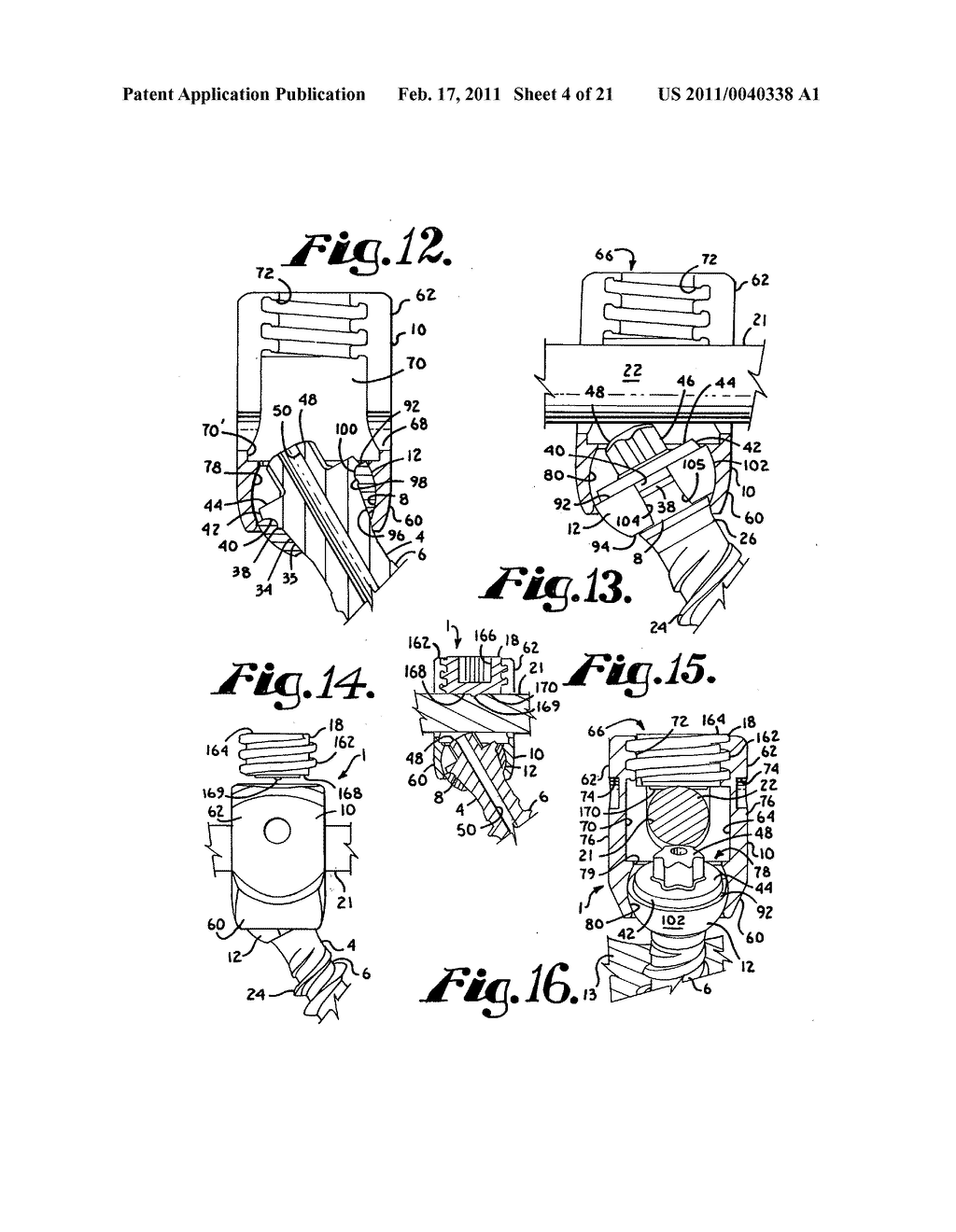 Polyaxial bone anchor having an open retainer with conical, cylindrical or curvate capture - diagram, schematic, and image 05