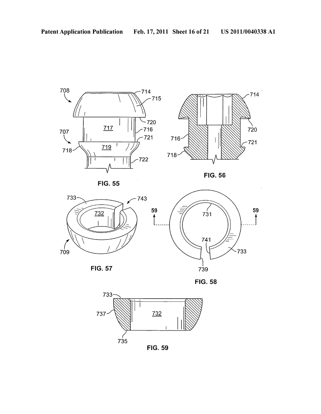 Polyaxial bone anchor having an open retainer with conical, cylindrical or curvate capture - diagram, schematic, and image 17