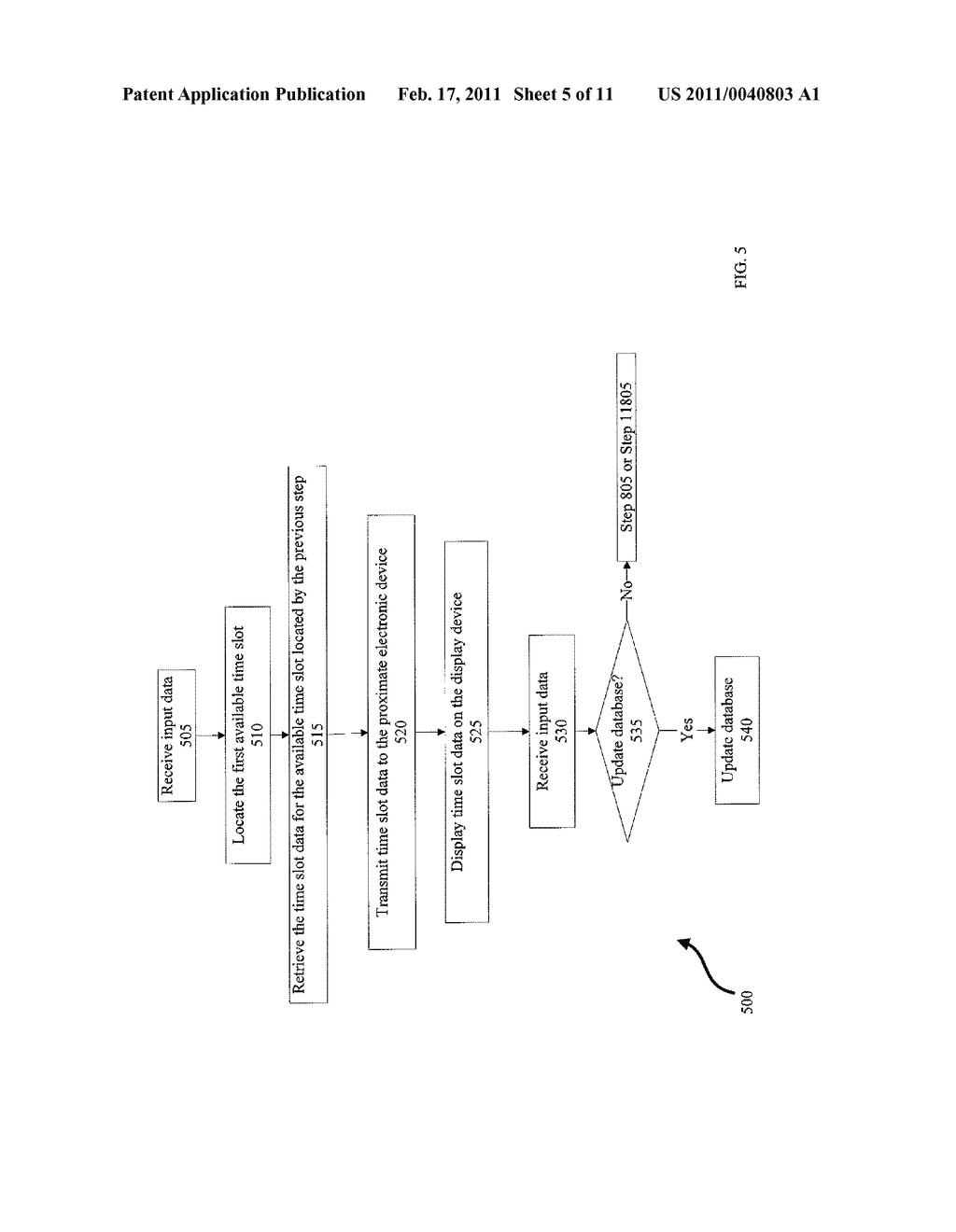 METHOD AND APPARATUS FOR MODIFYING A SCHEDULING DATABASE - diagram, schematic, and image 06