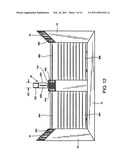 INTEGRATED STORM SHUTTER INCLUDING LATCH PIN CORNER CONNECTION AND/OR CENTER LOUVER SUPPORT RAIL diagram and image