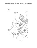 FLOOR MOUNTED PEDAL SYSTEM FOR A VEHICLE diagram and image