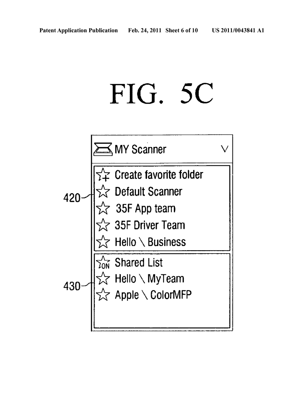 Host apparatus and method to share favorite image reading apparatuses thereof - diagram, schematic, and image 07