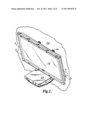 DISPLAY MOUNT WITH POST-INSTALLATION ADJUSTMENT FEATURES diagram and image