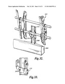 DISPLAY MOUNT WITH POST-INSTALLATION ADJUSTMENT FEATURES diagram and image