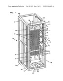 Cable management arrangement for a telecommunications cabinet diagram and image