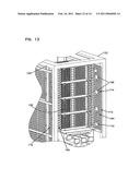 Cable management arrangement for a telecommunications cabinet diagram and image