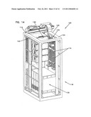 Cable management arrangement for a telecommunications cabinet diagram and image