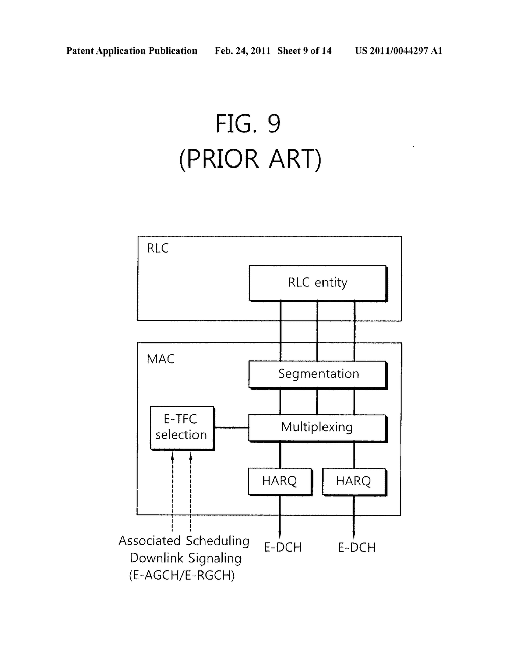 APPARATUS AND METHOD OF TRANSMITTING DATA BLOCK ON UPLINK FREQUENCIES - diagram, schematic, and image 10