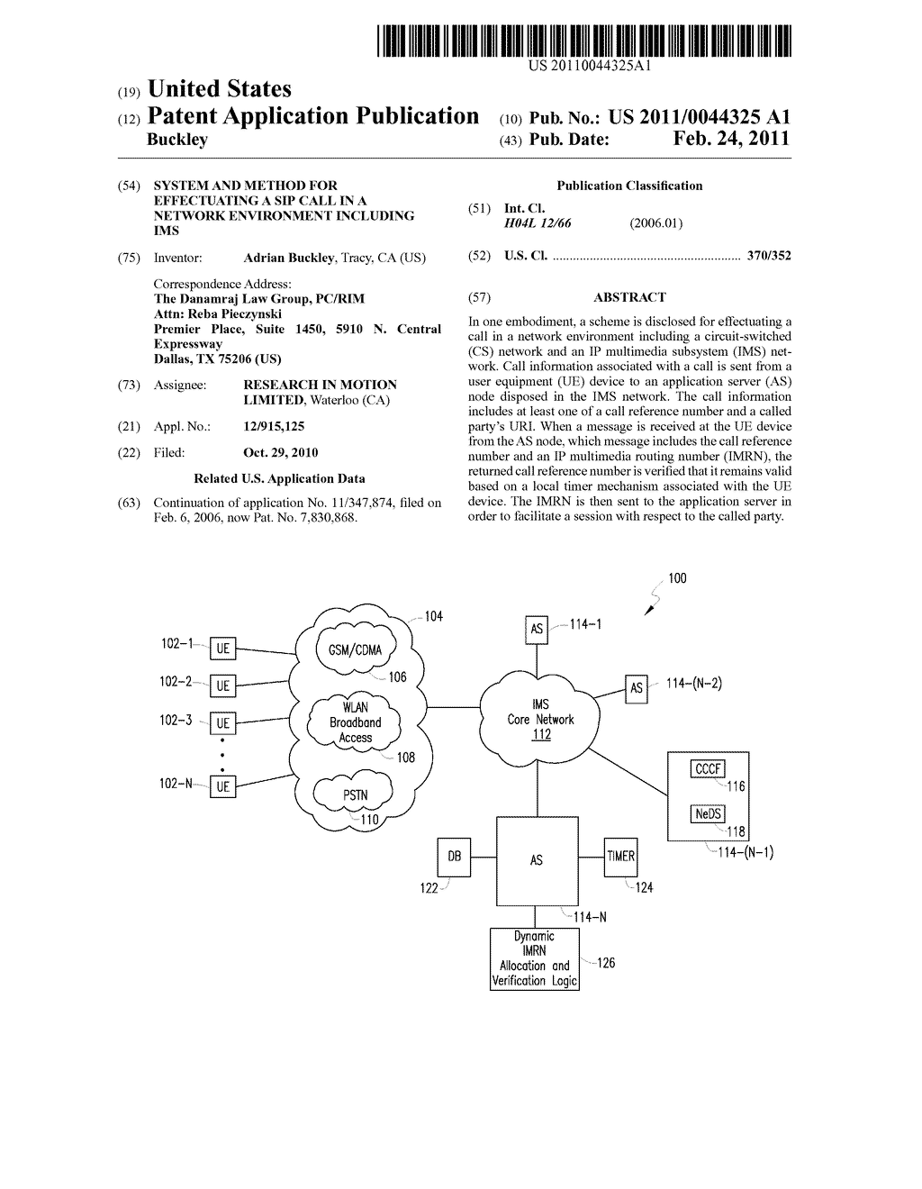 System and Method for Effectuating a SIP Call in a Network Environment Including IMS - diagram, schematic, and image 01