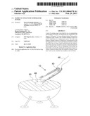 Barbecue Tongs With Temperature Sensor diagram and image