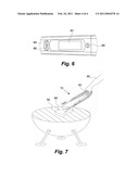 Barbecue Tongs With Temperature Sensor diagram and image