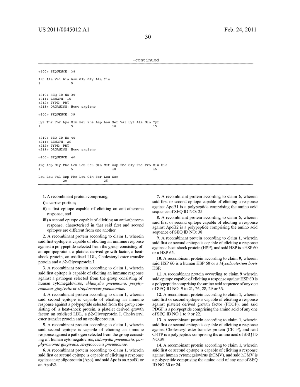 ANTI-ATHEROMA VACCINE - diagram, schematic, and image 40