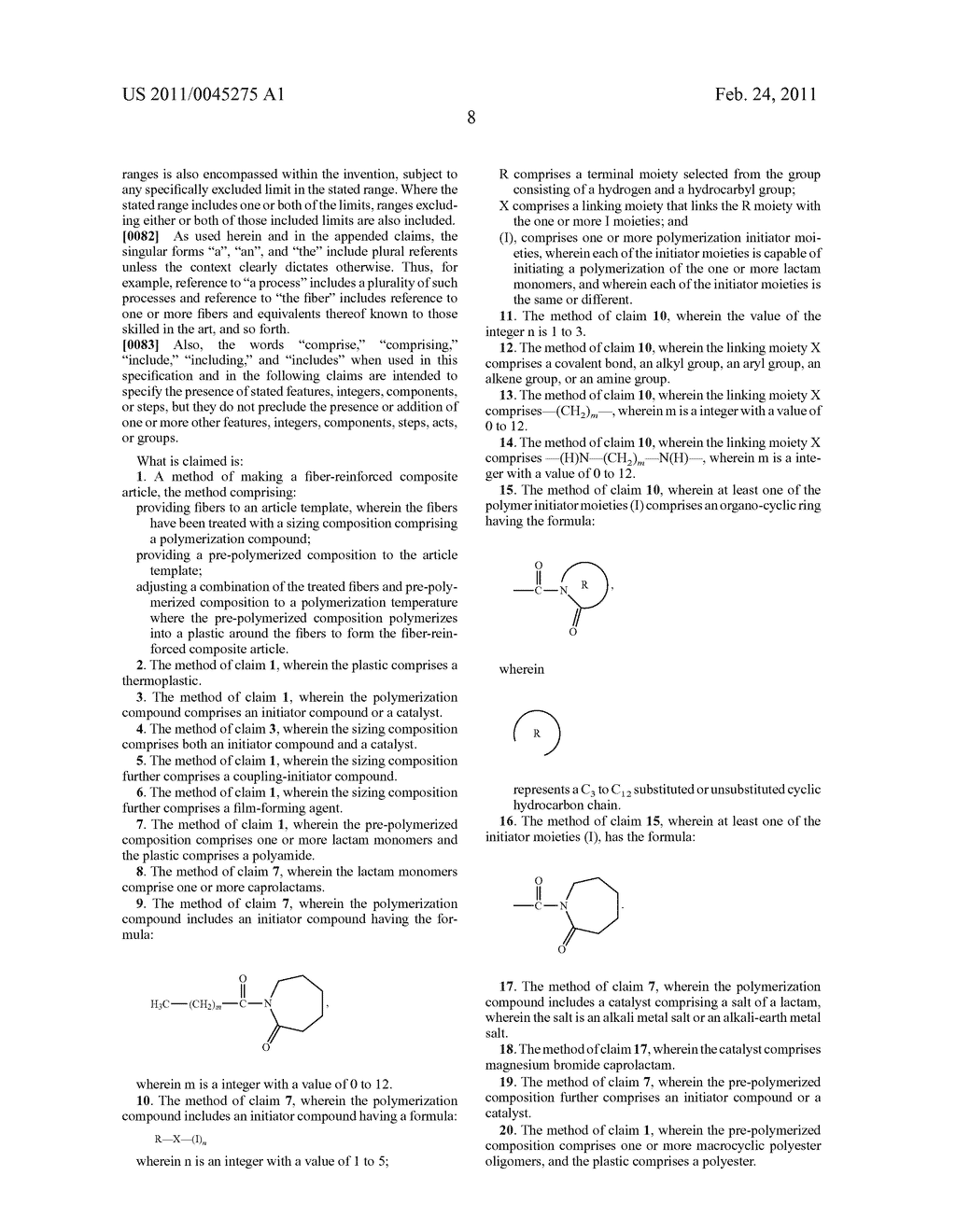 FIBERS TREATED WITH POLYMERIZATION COMPOUNDS AND FIBER REINFORCED COMPOSITES MADE THEREFROM - diagram, schematic, and image 14