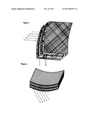 CERAMIC MOLDED COMPONENT OF SANDWICH CONSTRUCTION diagram and image