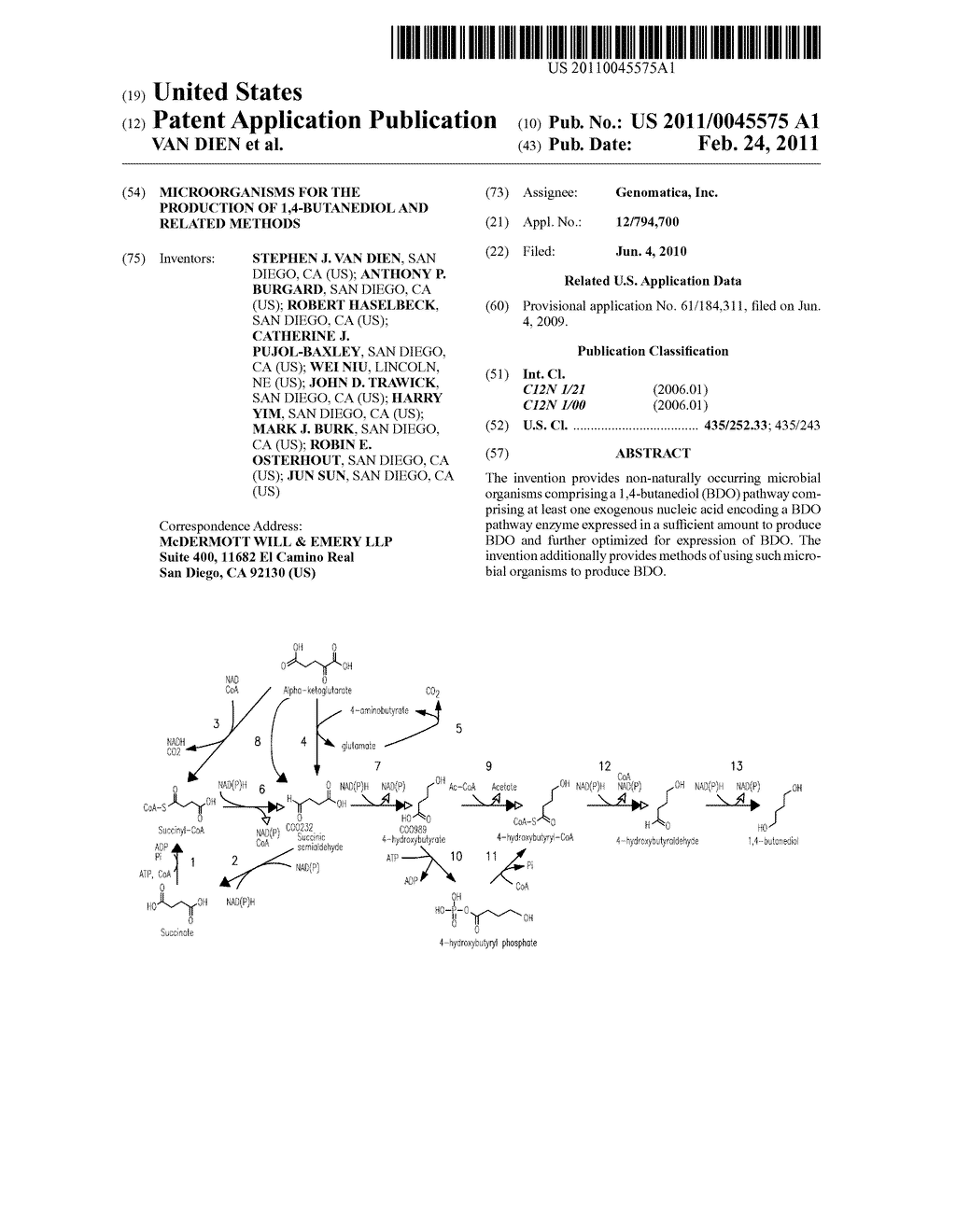 MICROORGANISMS FOR THE PRODUCTION OF 1,4-BUTANEDIOL AND RELATED METHODS - diagram, schematic, and image 01