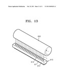 Light emitting diode integrated with lens, line printer head, and method of manufacturing the light emitting diode diagram and image